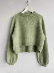 DUOFEIYAN | Soft & Relaxed Avocado Green Short-Sleeve Knit Sweater for Women