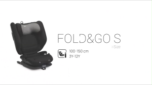 Chicco Fold & Go S i-Size High Back Booster Car Seat Baby (100cm-150cm) Foldable & Easy Transport