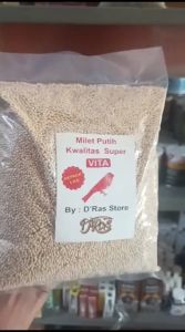 BISA COD!!!Makanan Pakan Burung Milet Millet Putih Vita Super Quality Repack 1 Kg || Makanan Burung || BURUNG