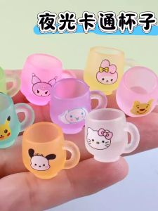 Đồ Chơi DIY Miniature Night Glow Tea Cup Cartoon 3D Đồ Trang Trí Nhà Búp Bê Thủ Công Đồ Chơi Cho Trẻ Em Từ 7-14 Tuổi