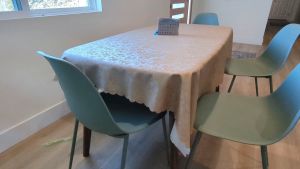 STILOVH Nordic Table Cloth 4/6/8 Seater Rectangular Dining Table Cover Aesthetic Waterproof Vinyl Mantel Tablecloth