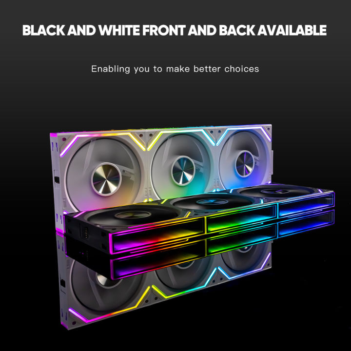 Interstellar-V2 Reverse Flow Daisy Chain RGB UNI Ventilateur PC 120mm 3