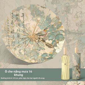 Ô Dù Chống Nắng Gấp Hai Chiều 16 Nan
