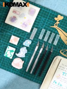 13Pcs/Set Pisau Ukir Paket Pahat Kayu Refill Genggam Tajam Paper Cutting Bonsai Craft Knife DIY