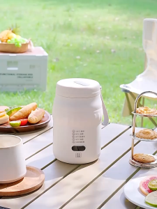 COD⭐KL LOCAL 24Hrs⭐ 500ML Portable Kettle 304 Stainless Steel Travel Kettle Electric 6Min Rapid Boiling USB Thermo Pot