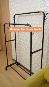 BON Homeliving - BONBOX Stand Hanger Gantungan Baju Berdiri Bahan Besi Tempat Gantung Baju Gawangan Baju Rak Baju Serbaguna Premium Quality BFS3502 BFS3503