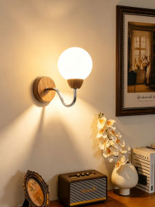 DGY | American Vintage Japanese Zen Aesthetic Walnut Wall Lamp