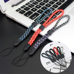 Retractable and adjustable short polyester mobile phone lanyard USB flashlight wrist round lanyard⚡PH deliveryIn stock⚡
