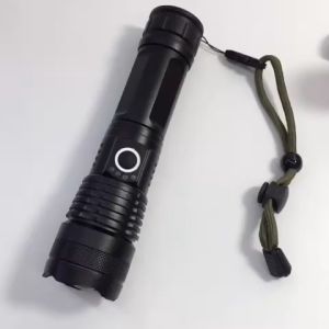 Đèn pin mini siêu sáng cầm tay hợp kim nhôm P50 chính hiệu có zoom chiếu sáng xa trăm mét - Đèn bin sạc điện bóng led thiết kế nhỏ gọn mang theo dành phượt thủ dã ngoại đèn công trường