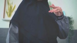 Baju Gamis Wanita Dewasa Remaja Premium Syari Modern Jumbo Busui 4XL LD 130 Warna Abu Hitam Charcoal Madina