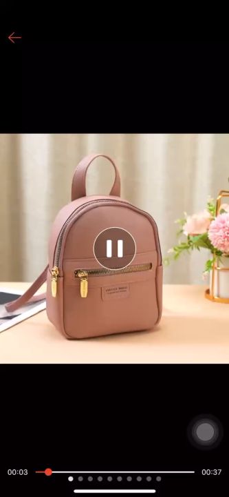 joanna bag#2027 korean fashion leather mini backpack for women | Lazada PH