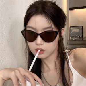 New Cateye Sunglasses Sunshade Anti-glare Women Retro Style Black Frame Luxury Brand Cat Eye Shades Eyewear Gifts