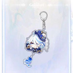 Genshin Impact Gaming Accessories Water God Fuyumi Keychain Backpack Pendant Naxis Thunder General Tatar Keychain Toy