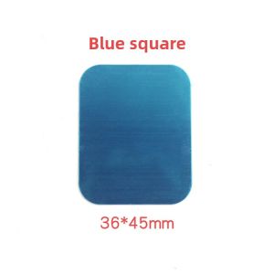 Ultra-Thin Magnetic Phone Holder Back Adhesive Car Mount Round/Square Sticky Magnetic Iron Piece Business Style Alloy Material