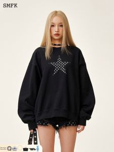 SMFK | Classic Loose Round Neck Versatile Long Sleeve Sport Hoodie