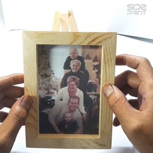 Cetak Foto termasuk Pigura Kayu Jati Belanda Ukuran 3R 9x13 cm Gift