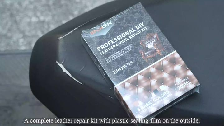 Leather and Vinyl Repair Kit 5 Colors, Endhokn Leather Repair Kit for Sofas, Car Seats, Jackets, Bags, Purse, Belts, Shoes, Holes and Scratch Leather Repair Kit 200ml