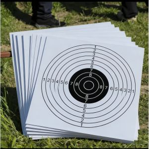 20/60/100Pcs 5.5 Inch Vertical Square Target Shooting Target Stickers Reactive Hunting Shooting Training Paper for Hunting