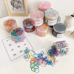 Korean Style Colorful Elastic Hair Ties for Women Black High Elasticity Hair Bands Simple Cute No Damage to Hair Banana Clips