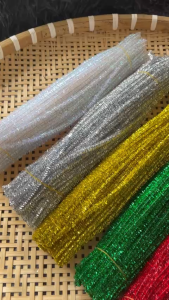 Kẽm Kim Tuyến Kẽm Xà Cừ Loại 1 Dày Mịn Nhiều Màu Sắc 7-8mm Cho Hoa Handmade Cây Noel Giáng Sinh DIY