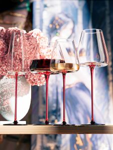 Large Crystal Wine Glasses Red Rod High Footed Burgundy Glasses Creative Home Use Wine Drinking Cups European Style Glasses