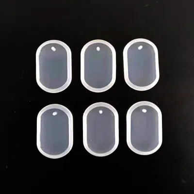 1/6/10pcs DIY พวงกุญแจจี้ชุดแม่พิมพ์ซิลิโคนคริสตัลอีพ็อกซี่เรซินแม่พิมพ์รอบสี่เหลี่ยมผืนผ้าจี้เครื่องประดับทําแม่พิมพ์หล่อ