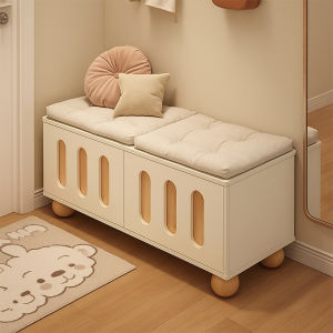 OYIla | Cream Style Storage Shoe Bench