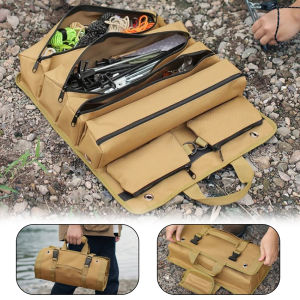 Folding Hardware Tools Storage Bag Carrier Pack  Vehicle Tool Kit Camping Collapsible Storage Bag Outdoor Hanging Storage Bag