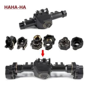 Machined Black Brass Weight TRX4 Portal Axle Drive Housing Steering Knuckle Caster Blocks for 1/10 RC Crawler TRX6 LCG Upgrade