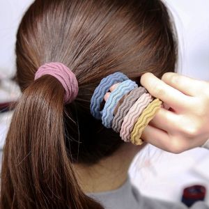 🔥C.three 1pcs Korean High Elasticity Seamless Jacquard Hair Tie Hair Rope Hair Ring Pony Tail Soft-Seamless Hair Tie Women-s Hair Accessories Color Random