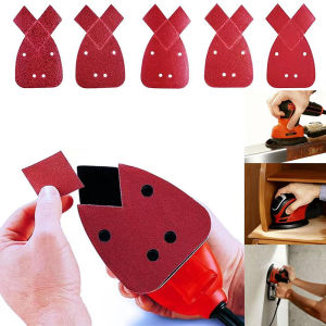 5/10/15/30/45 Pcs Mouse Detail Sander Sandpaper 4 Holes Triangular Sanding Paper for Multi Sander Detail Palm 40-2000 Grits