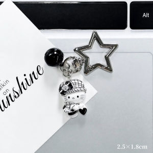 Sanrio | Vintage Y2k Sanrio Hello Kitty Kuromi Star Keychain Phone Case Strap Accessory Pendant Bag Decorative for Girls Women Charm Gift