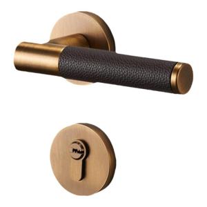 YAGEMAN | Silent Magnetic Luxury Chinese-Style Wooden Leather Door Lock