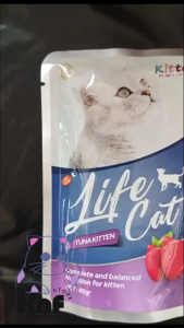 pakan kucing basah pouch life cat adult & kitten 85g
