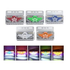 Lampu variasi bak samping 24V truck/bus model bintang sayap