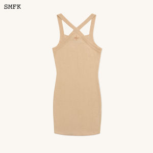 SMFK | Chinese Style Dragon Embroidered Sleeveless Slim Fit Dress