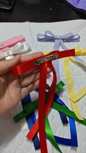 โบว์ กิ๊บติดผมโบว์ โบว์นักเรียน เครื่งประดับผม สำหรับนักเรียน ขนาดกว้าง14ซม. หางยาว19ซม. ติดด้วยกิ๊บสปริงขนาด6ซม.