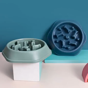 Pet Slow Food Bowl Small Dog Choke-proof Bowl Non-slip Rice Bowl Dog Bowl Pet Supplies Available for Cats and Dog