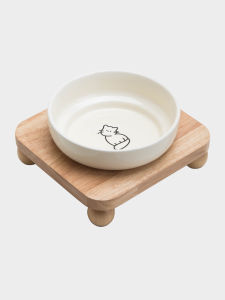 Petdebby | Large Mouth Anti-Tipping Ceramic Pet Bowl