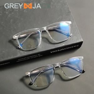 Grey Jack Kacamata Antiradiasi Blueray Kotak Bahan TR90 Ringan Simple Fashionable Pria Wanita Bisa Minus New 23023