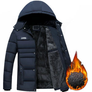 Thick Warm Winter Parka Men Fleece Hooded Men Winter Jacket Coat Military Cargo Jackets Mens Overcoat Streetwear FECHENG 2023