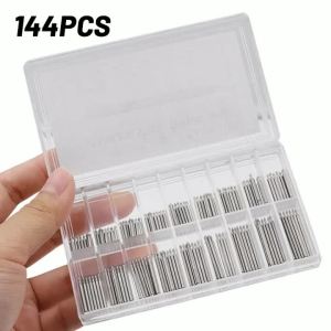 Watch Repair Tool Wide Selection Stainless Steel Watch Band Strap Spring Bars Link Pins Repair Tool Set 144PCS