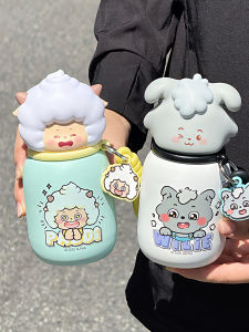 ถ้วยเก็บความร้อนแบบพกพาสำหรับเด็กและเยาวชน ถ้วยเก็บความร้อนแบบถือได้สำหรับเด็กชายและเด็กหญิง ถ้วยดื่มน้ำตรงสำหรับเด็กที่โรงเรียน