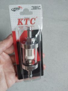 Filter bensin tabung kaca KTC racing saringan bensin kaca universal