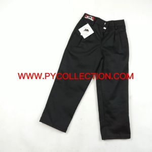 🔸SELUAR HITAM PANJANG PINGGANG GETAH COTTON SEKOLAH RENDAH - BAJU SEKOLAH JENAMA BLACK CAT - BC024G