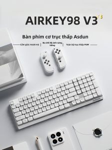Bàn Phím Cơ Không Dây Bluetooth Gõ Êm cho Văn Phòng