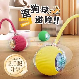 Automatic Dog Toy Ball Intelligent Pet Teaser Durable Rubber Jumping Ball for Dogs Interactive Fun Pet Supplies for Small Dogs