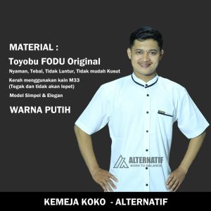 Baju Kemeja Koko cowok Realpict Kombinasi Bahan katun Model Terbaru