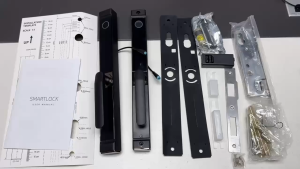 Double-Sided Fingerprint Smart Lock - Outdoor Aluminum & Stainless Steel Door Lock Password/Card/APP Control Amazon Alexa/Google Assistant Compatible