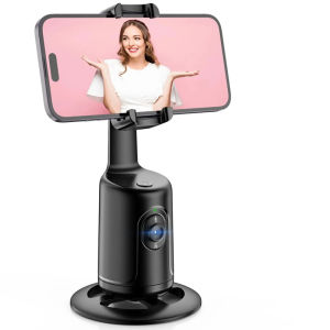 Intelligent Ai New Mini Selfie Stick Automatic Face Tracking Shooting 360 Degree Rotation Follow Live Phone Holder Gimbal